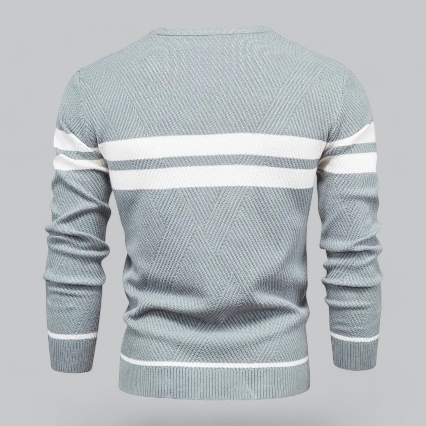 Victor | Stilren och mångsidig stickad herrtröja med O-hals