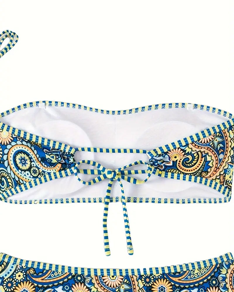 Maya | Boho-Inspirerad Tvådelad Bikini för En Trendig Strandlook