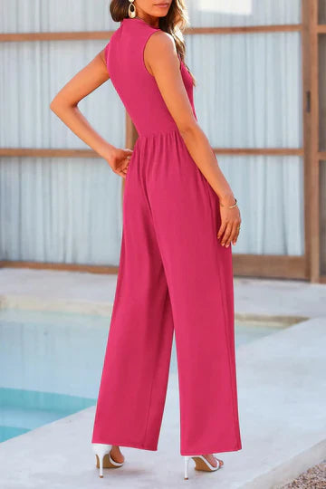 Alma - Jumpsuit med rund halsringning