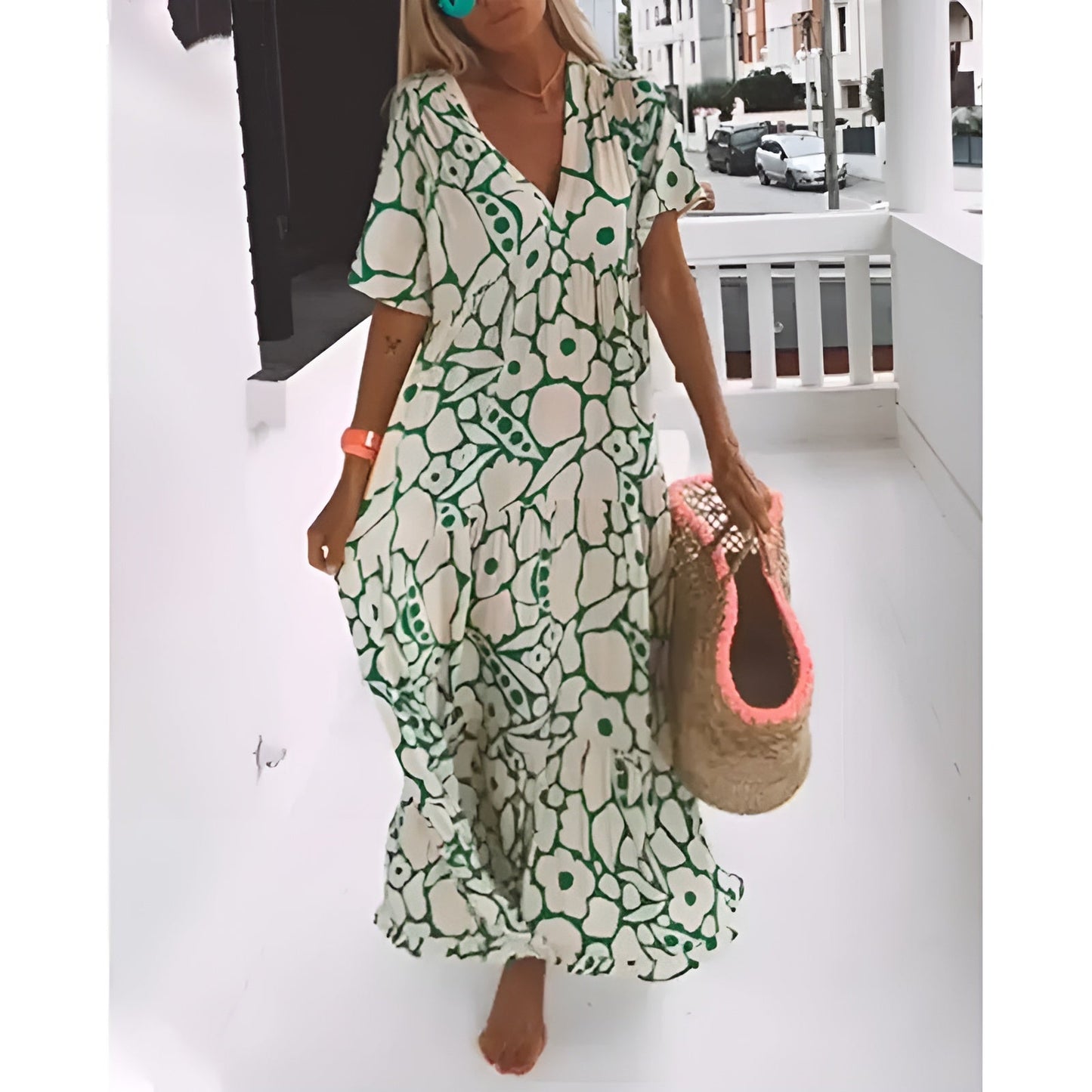 Nika | Lätt Sommarklänning Med Flödande Passform