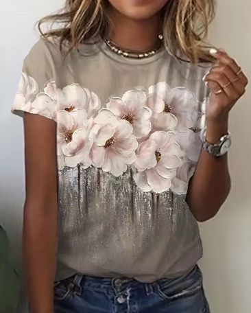 Vivina - Koreanska damer 3d rosblommigt mönste