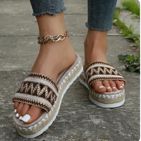 Melanie - Weave Women Tofflor Plattform Somma