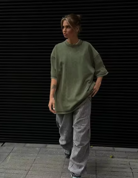 Reinhilde - Retro T-Shirt i bomull Ladies Vintage