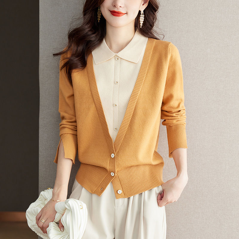 Lior | Yellow Vårens och höstens tvådelade kragar för kvinnor