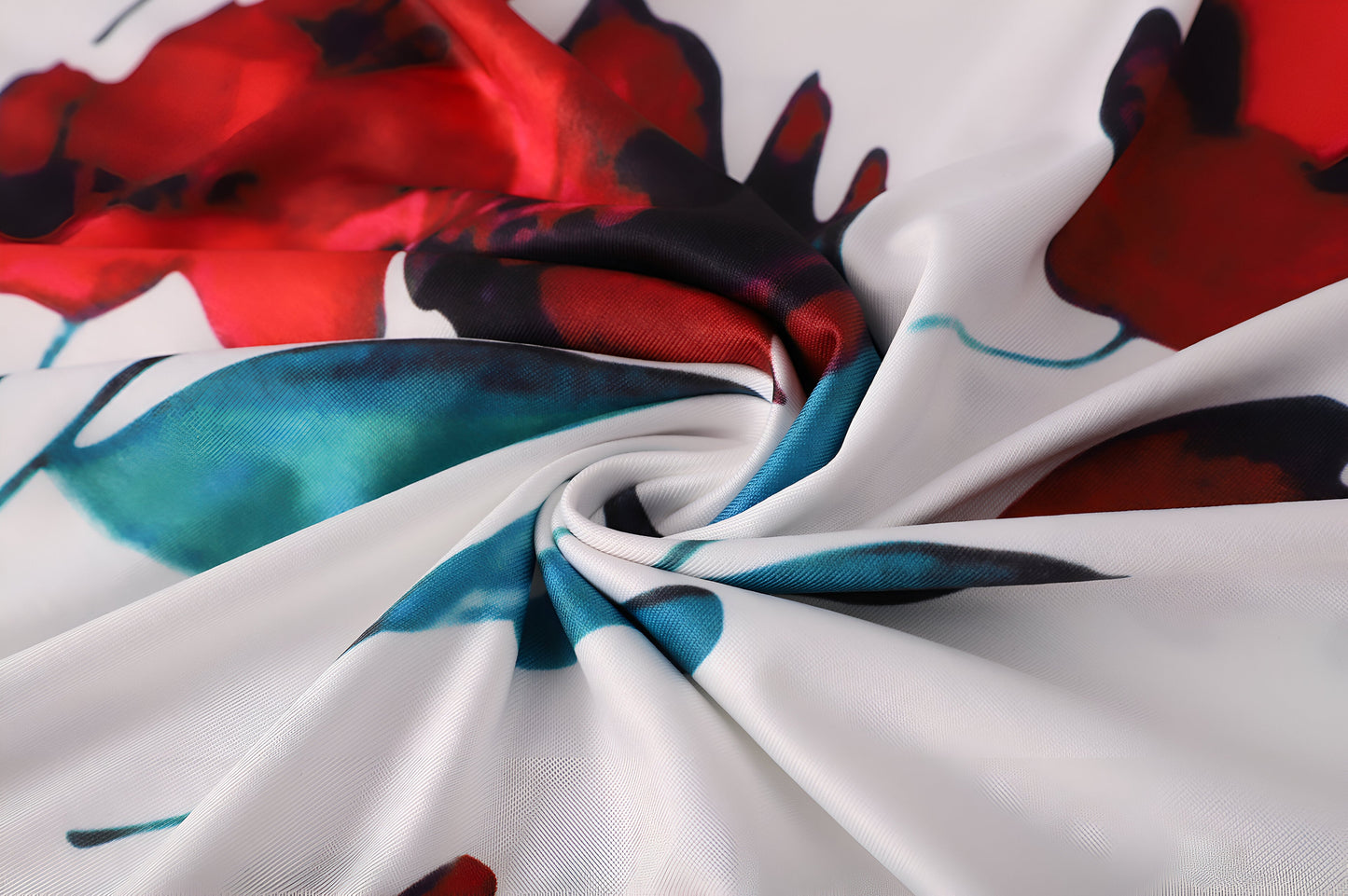 Liza | Elegant blommig färgblockklänning