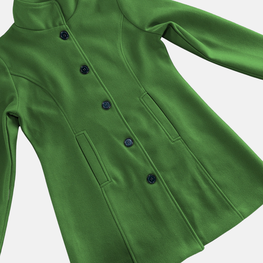 Signe | Enkelknäppt Kappa Med Rak Passform För Damer