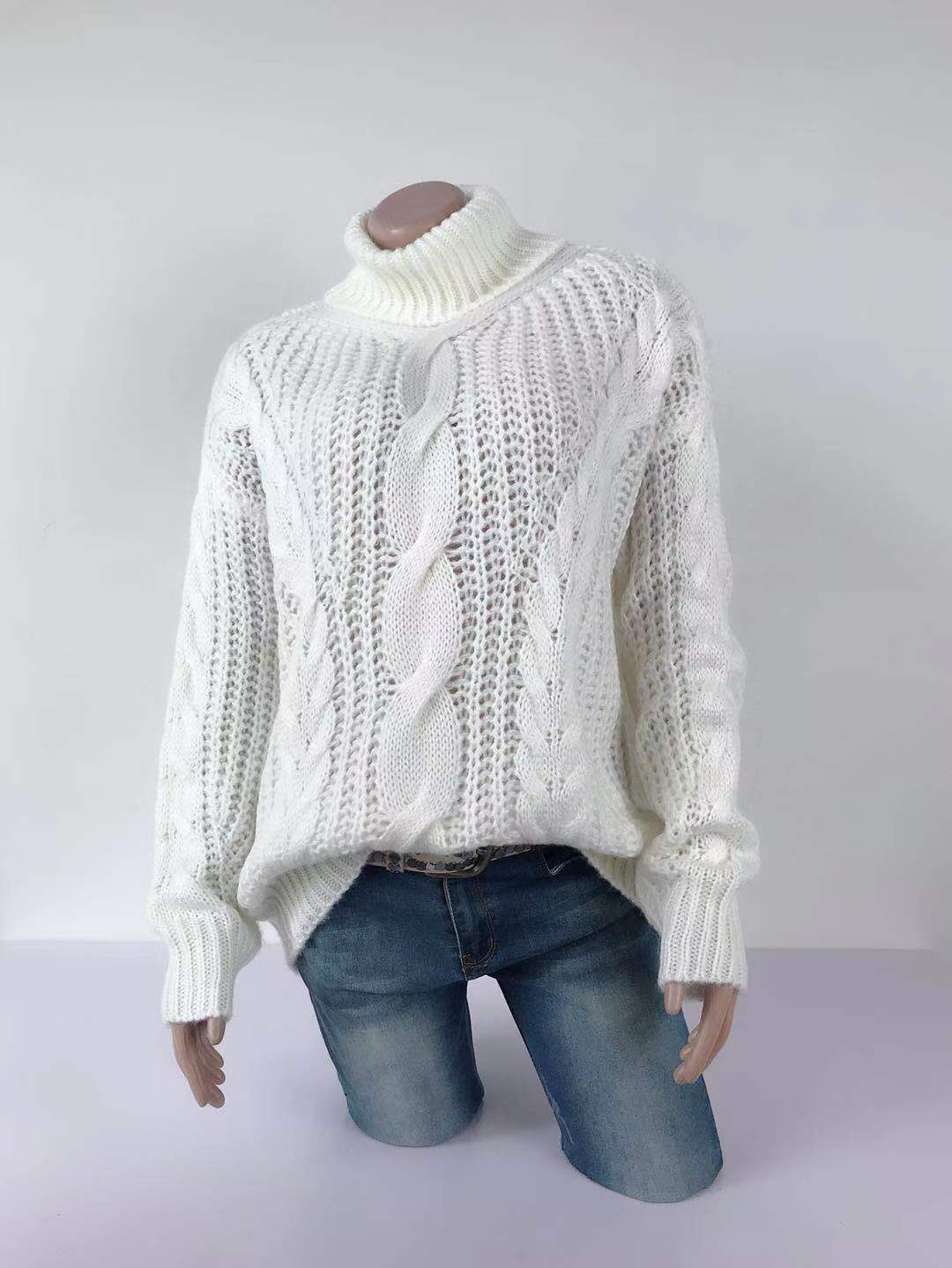 Bexley |  Stickad tröja med polokrage