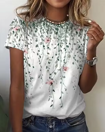 Vinia - Koreanska damer 3d rosblommigt mönste