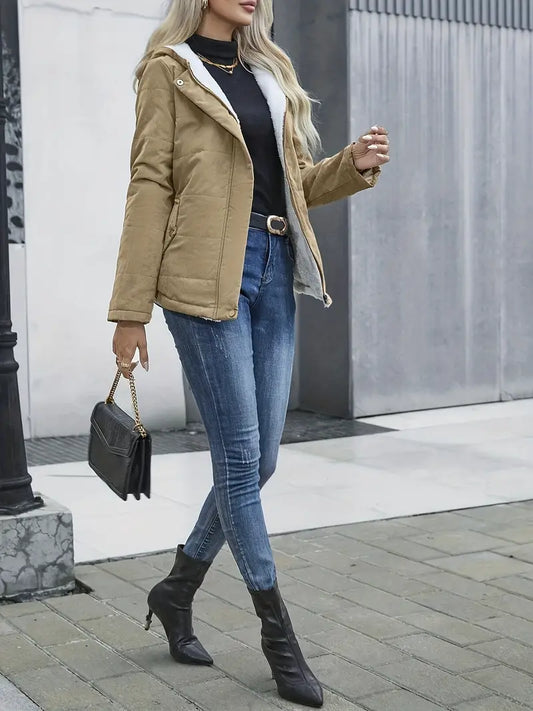 Casey | Bekväm fleecejacka med huva