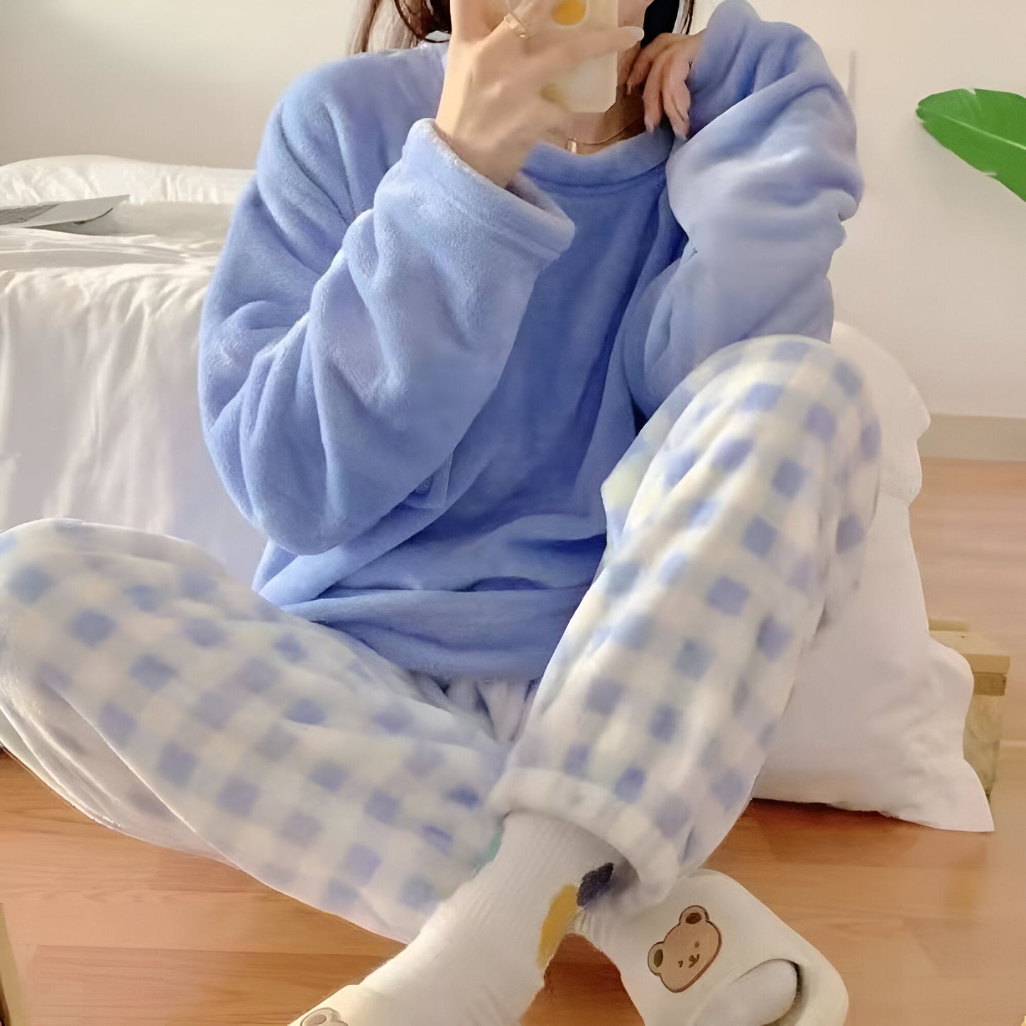 Gerda | Mysigt pyjamasset i fleece