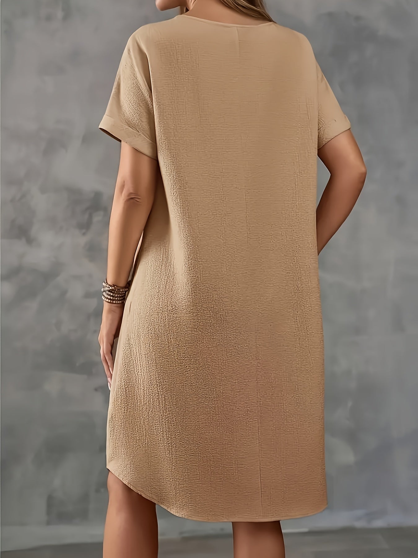 Tove | Elegant A-linjeklänning Med Struktur