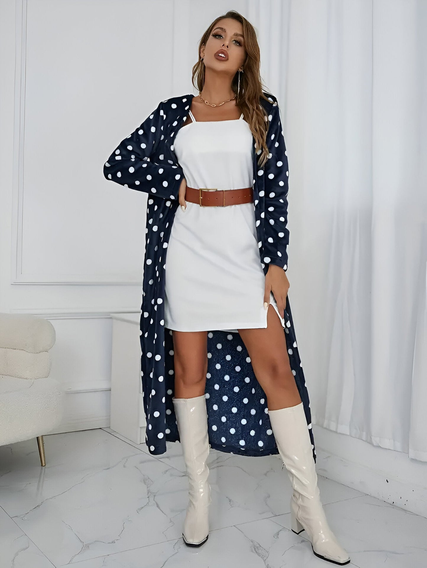 Cornelia | Midikofta med dalmatinskt mönster