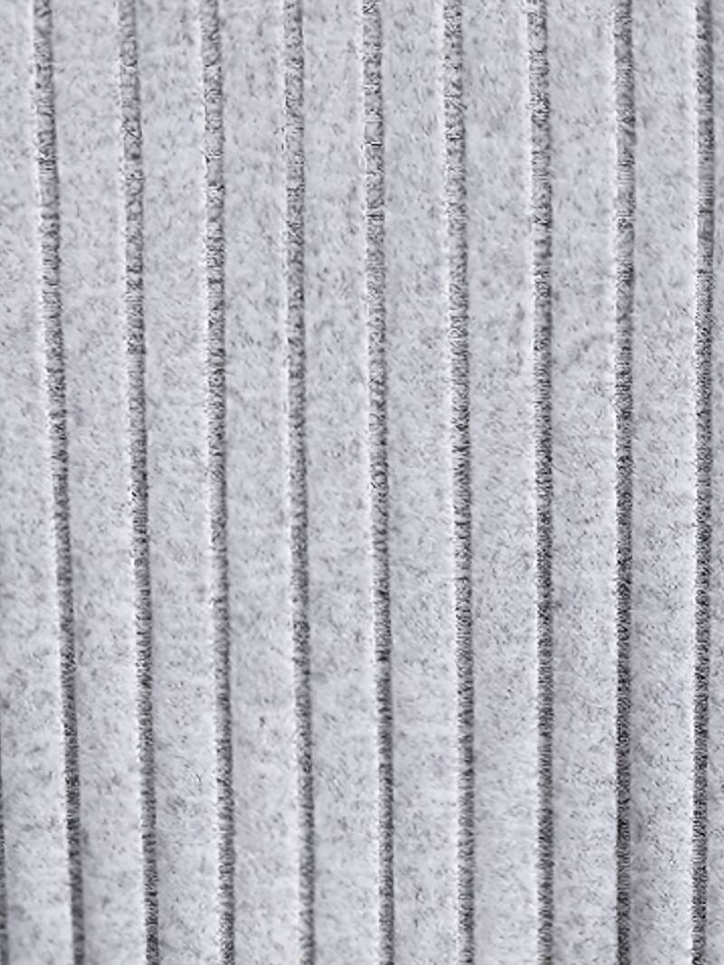 Cherdan | Vikärmad Ribbad Rundhalsad T-shirt