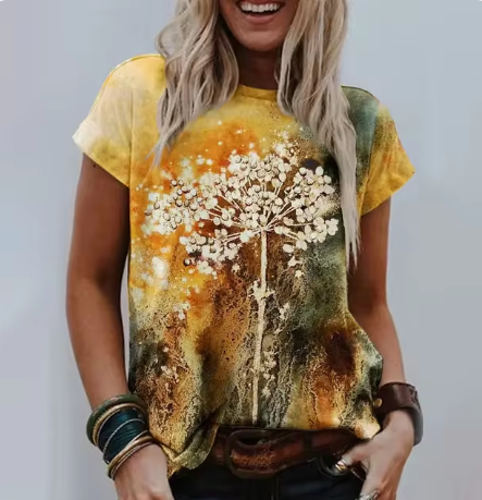 Vinia - Koreanska damer 3d rosblommigt mönste