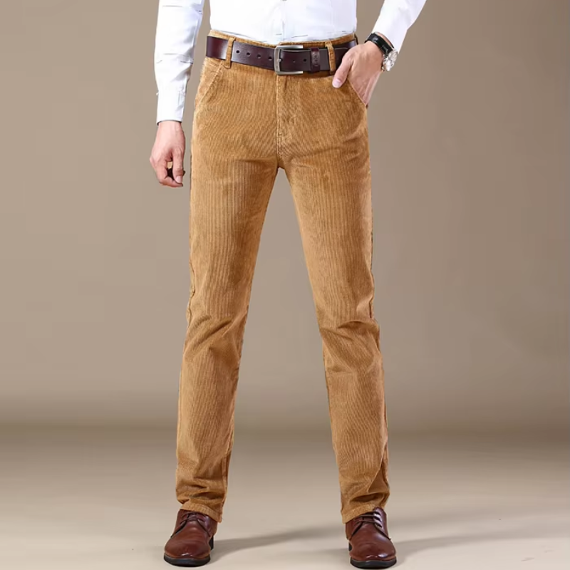 Cesar | Klassiska Manchestertjeans med Hög Midja