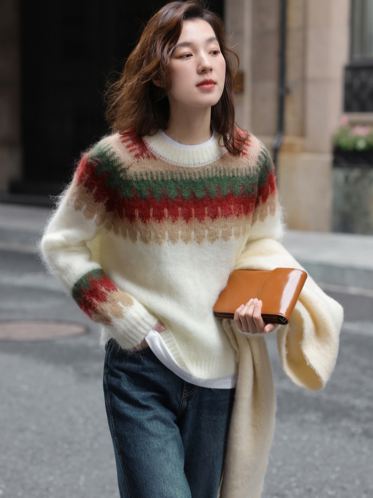 Billie | Julig röd sweatshirt