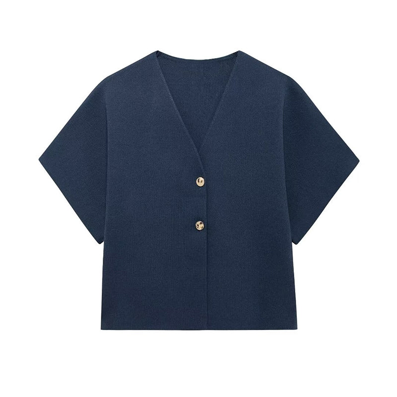 Miky | Casual enfärgad stickad tröja för kvinnor