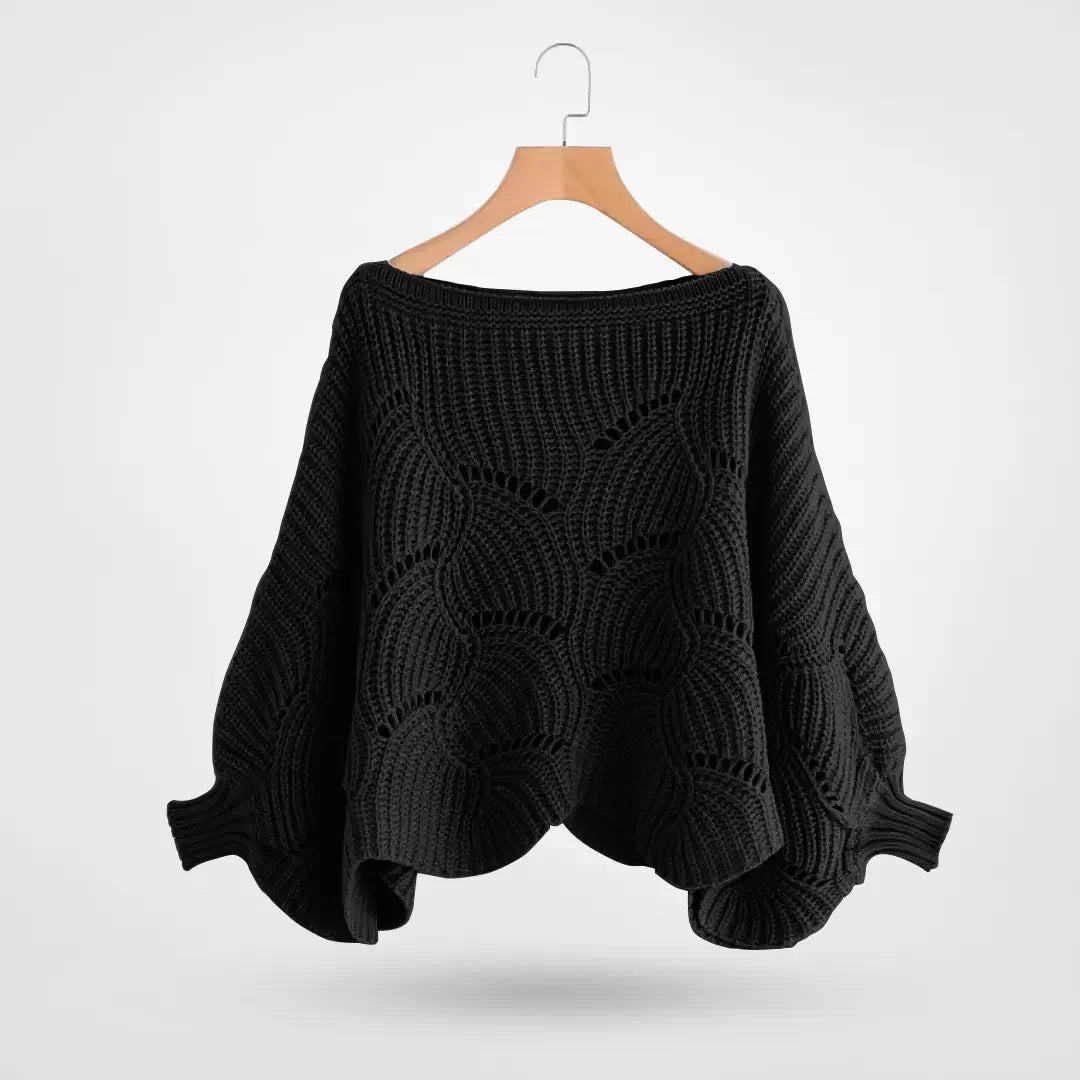 Mila | Loose-fitting knitted shawl
