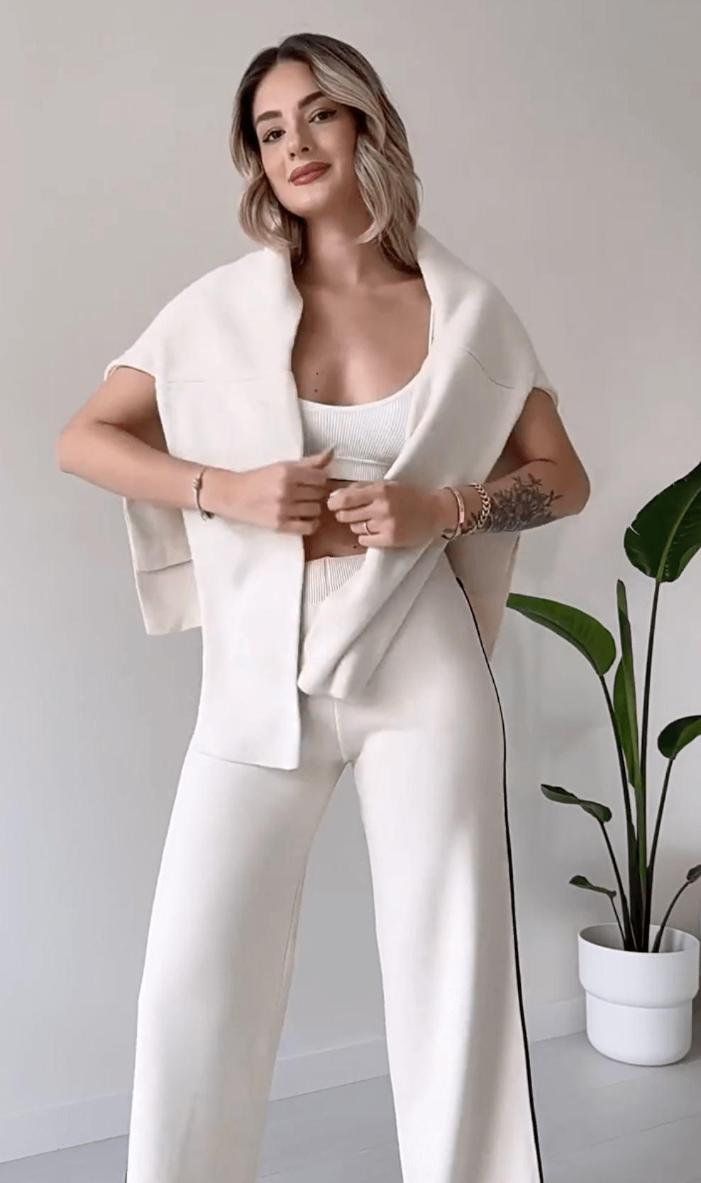 Hedda | Chic Tvådelat Lounge Set – Enkel Elegans & Komfort