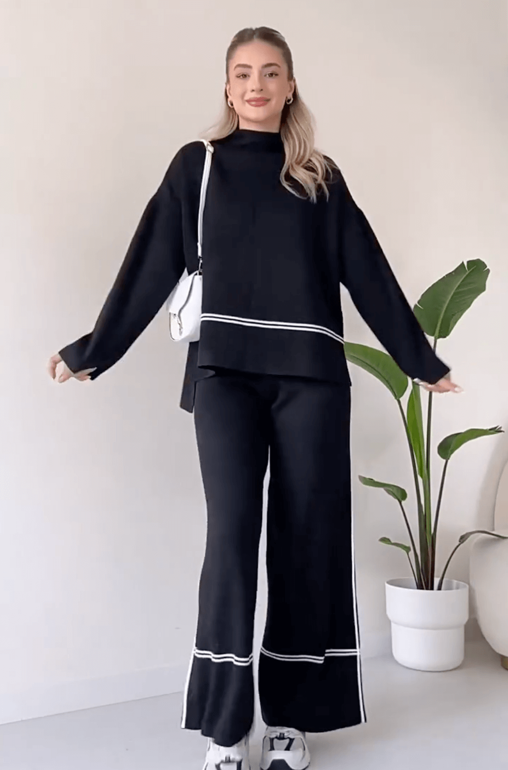 Hedda | Chic Tvådelat Lounge Set – Enkel Elegans & Komfort