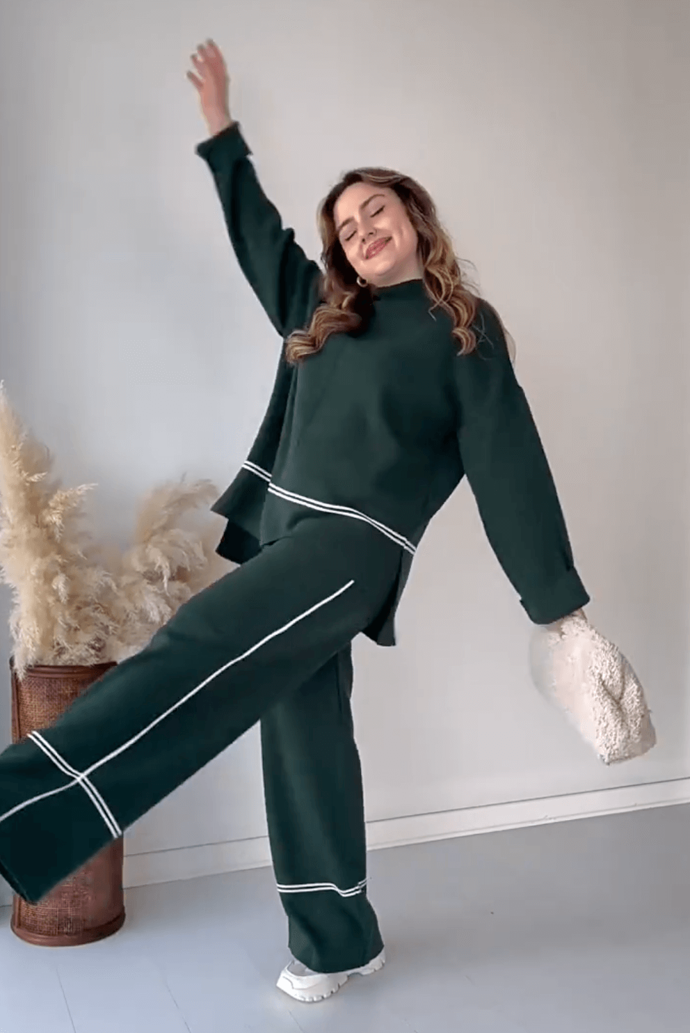 Hedda | Chic Tvådelat Lounge Set – Enkel Elegans & Komfort