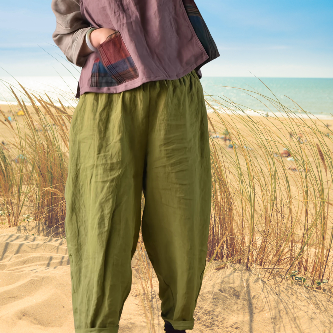 Clara | Lätt Linnebyxa För Kvinnor Med Somrig Komfort Och Stil