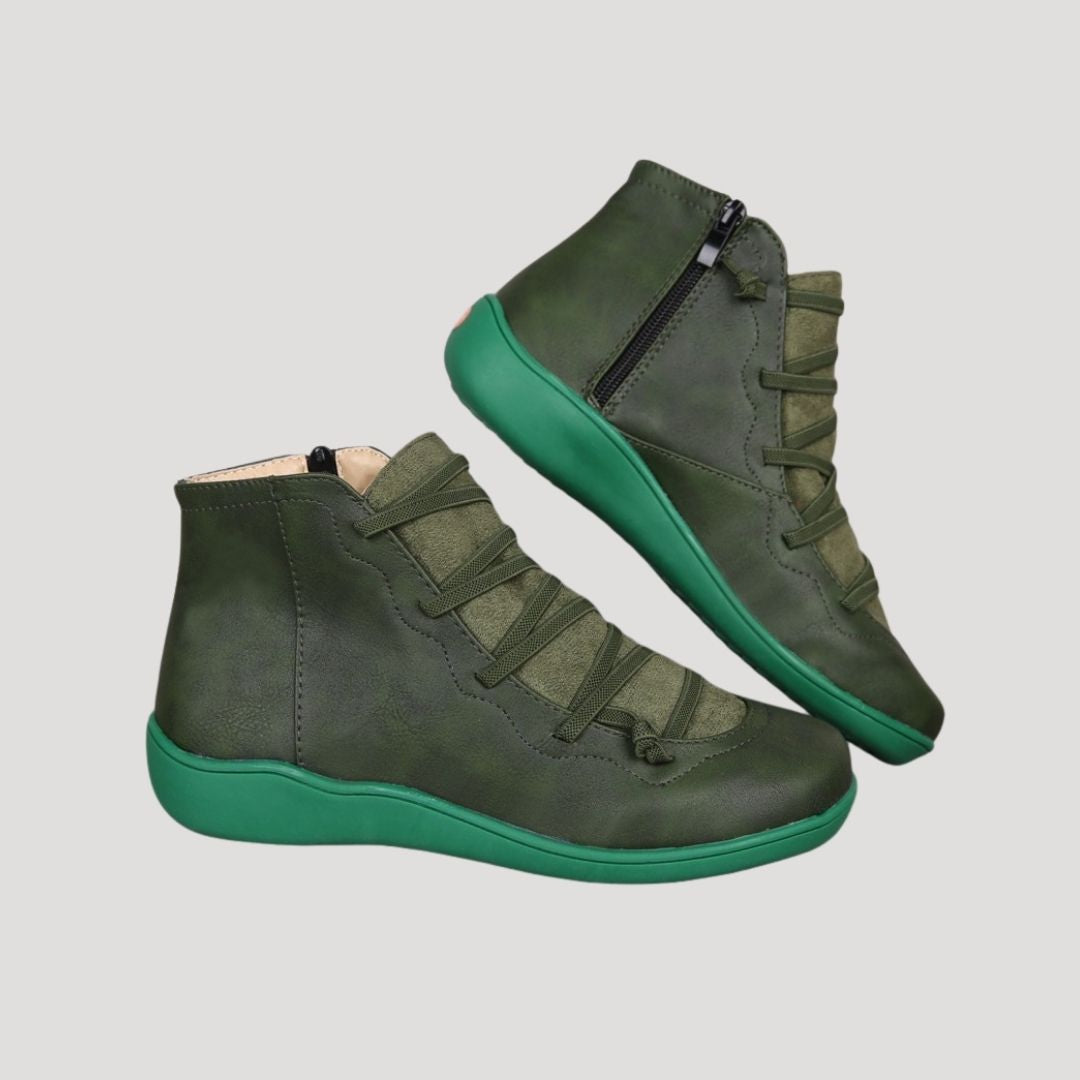 Leigh | Vattentäta Läder Ankelstövlar för Vinterbruk