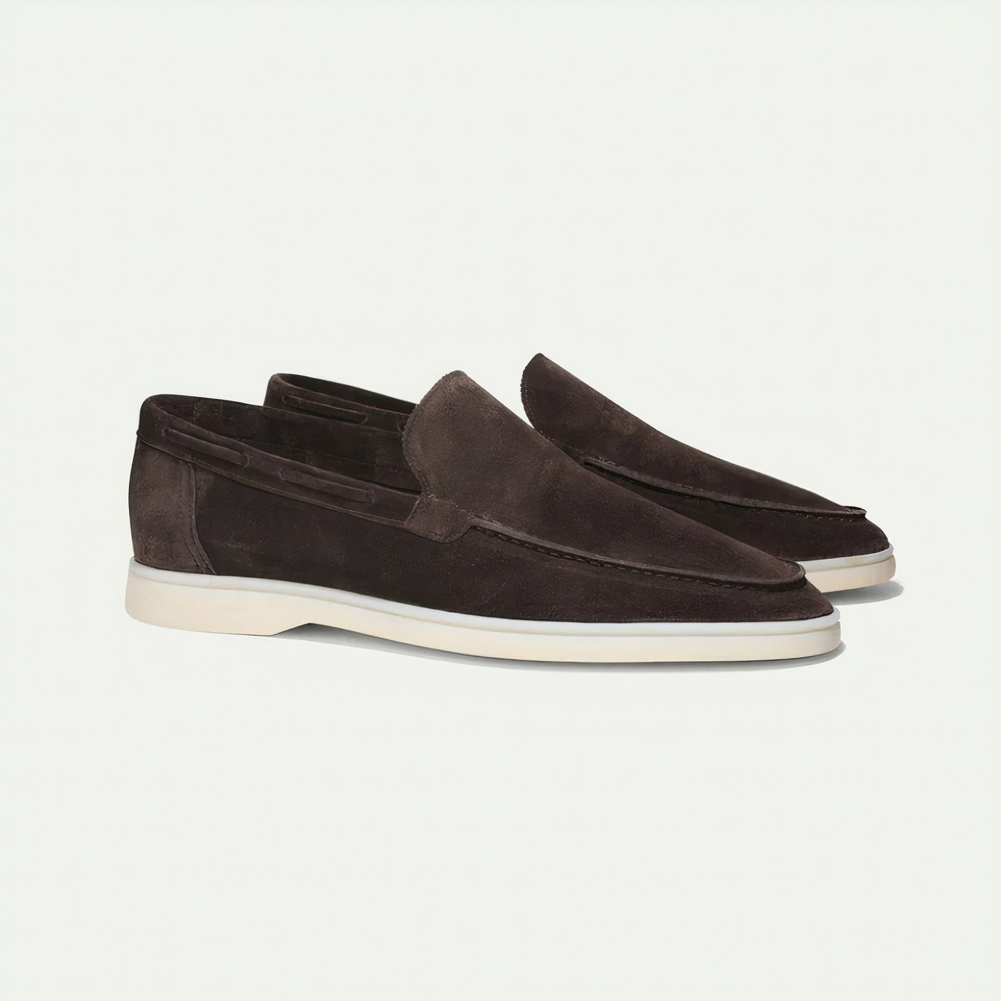 Elmar - Klassiska loafers i mocka för herr