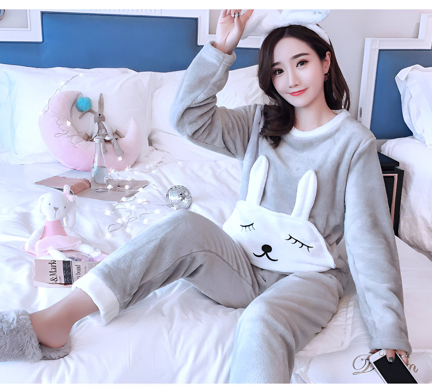 Gerda | Mysigt pyjamasset i fleece
