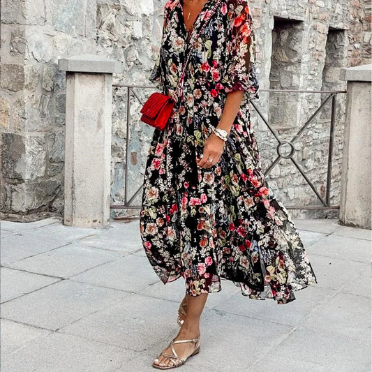 Sienna - Blommig sommarklänning