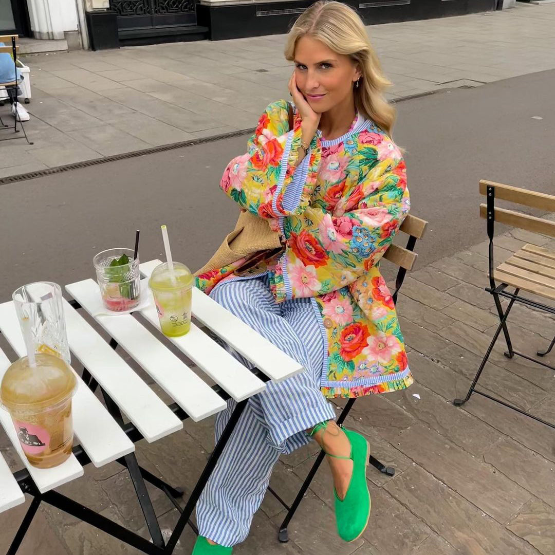 Alice | Ögonfångande Vintage-Inspirerad Quiltad Jacka