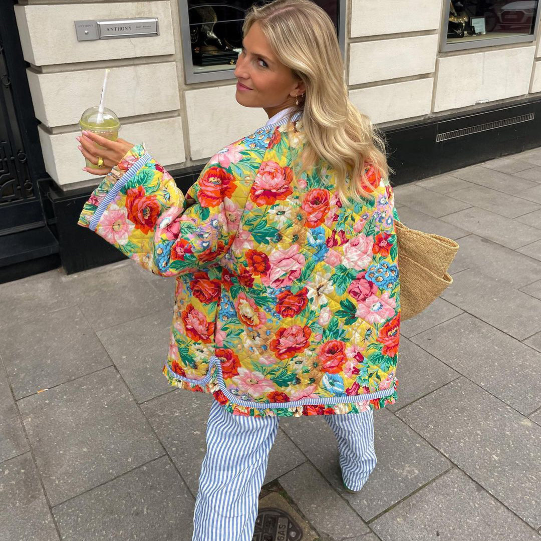 Alice | Ögonfångande Vintage-Inspirerad Quiltad Jacka