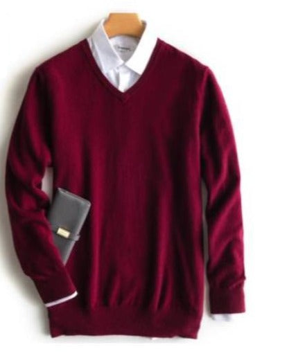 Elvin | Klassisk cashmeretröja för herrar med tidlös design