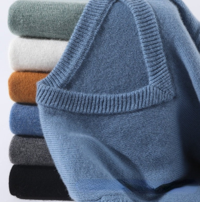 Elvin | Klassisk cashmeretröja för herrar med tidlös design