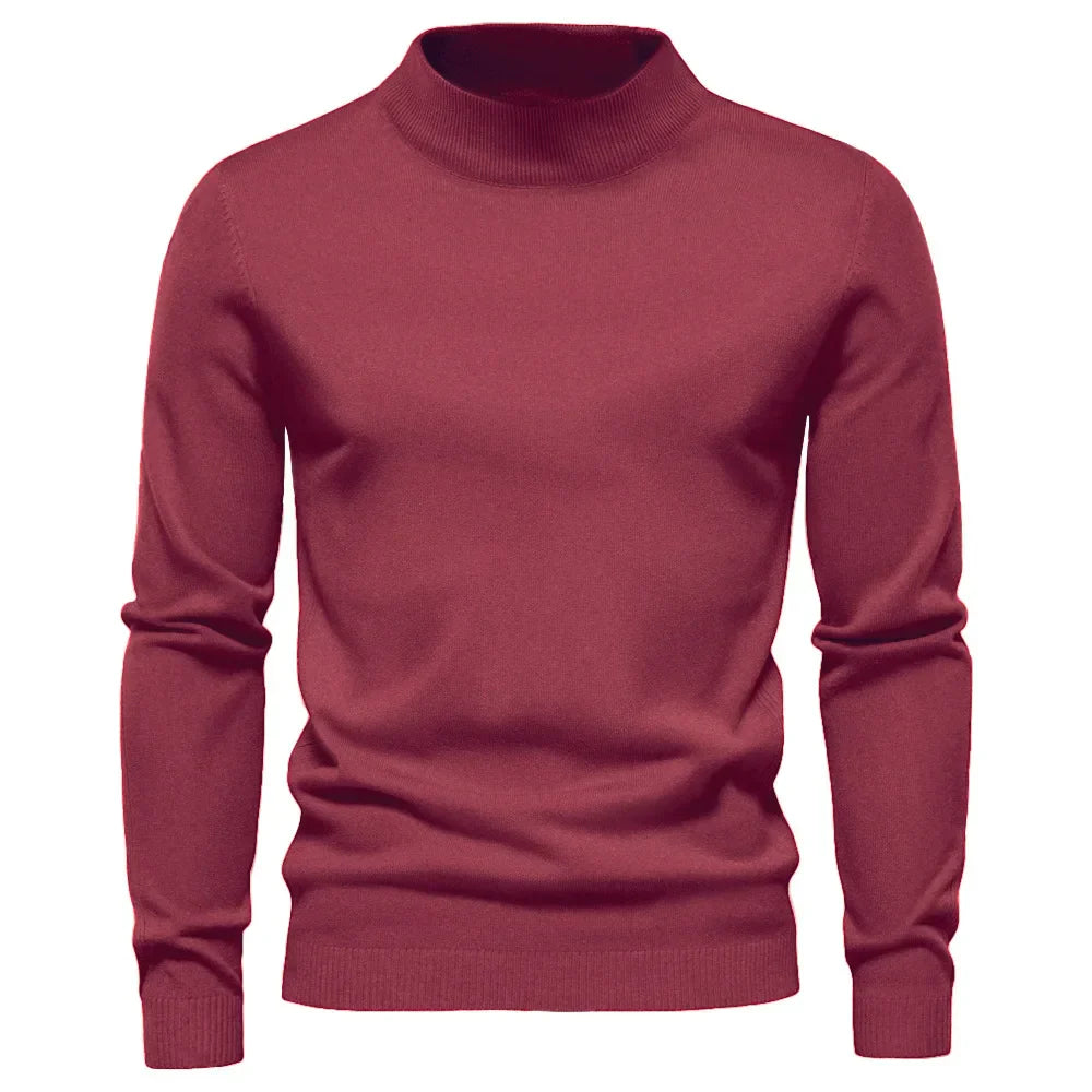Theodore | Tidlös Mock Neck Tröja för Män