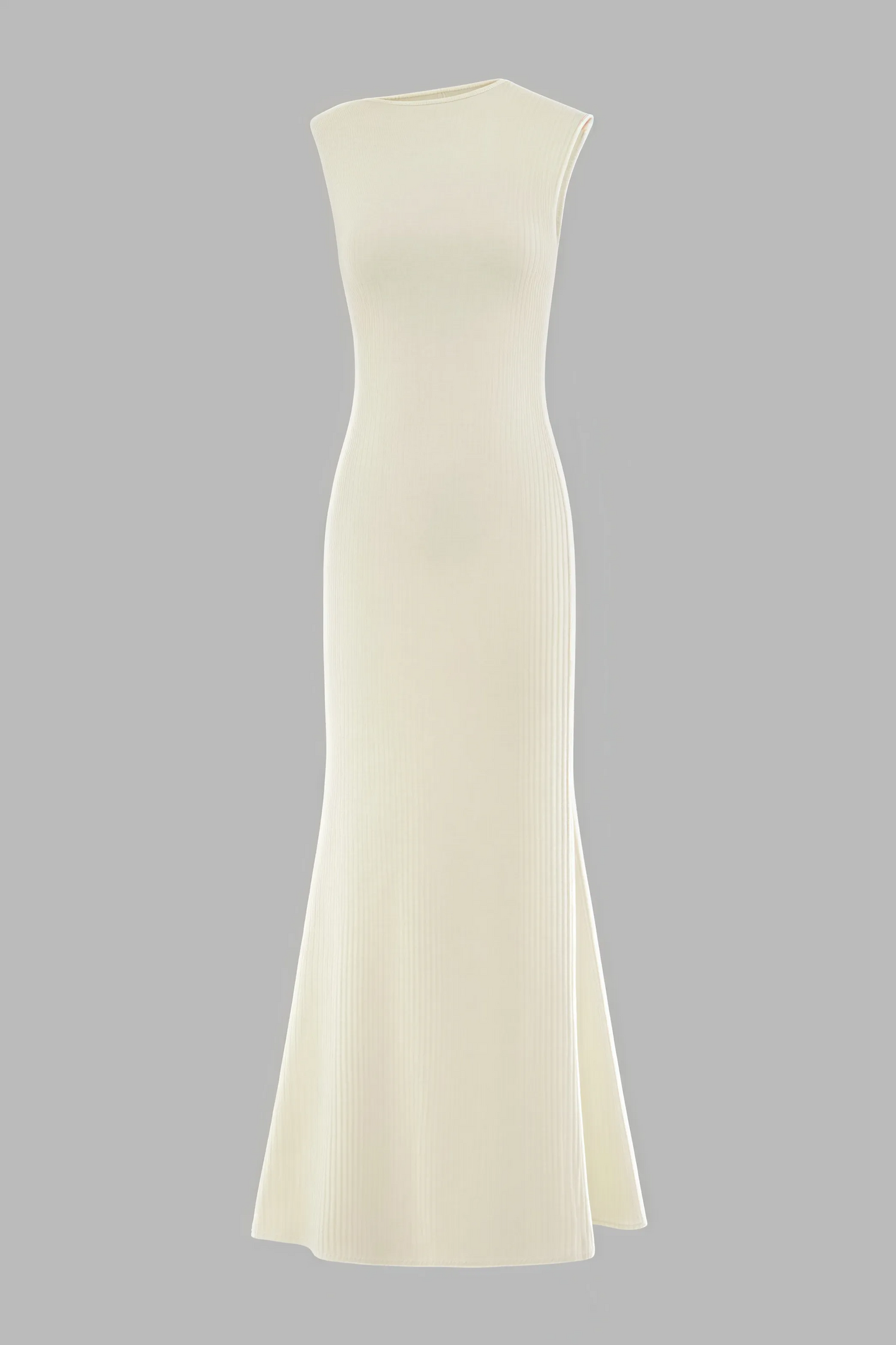 Katty | Beige Ärmlös Maxiklänning