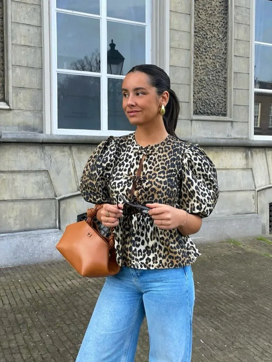 Coline | Leopardtopp med Stil och Självförtroende