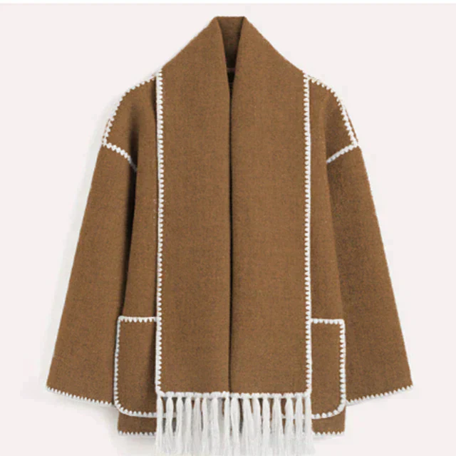 Alva | Elegant och värmande lång kappa för kvinnor