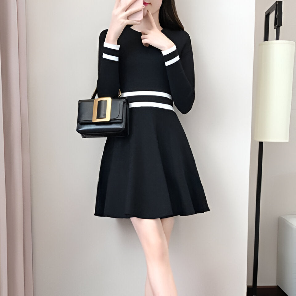 Senta | Miniklänning med iögonfallande färgblock för en perfekt utekväll