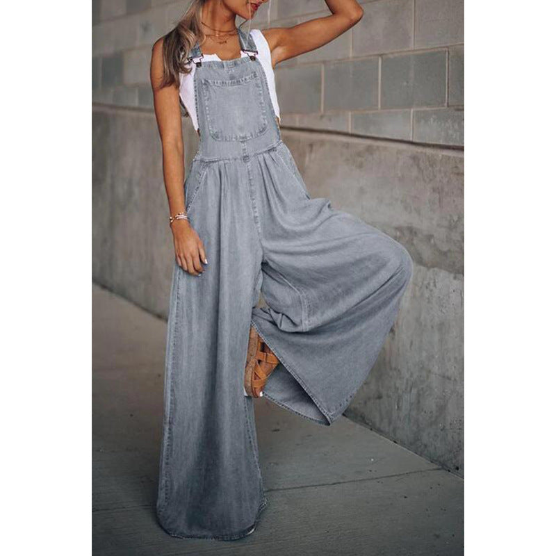 Sanura - Jumpsuit i denim för dame