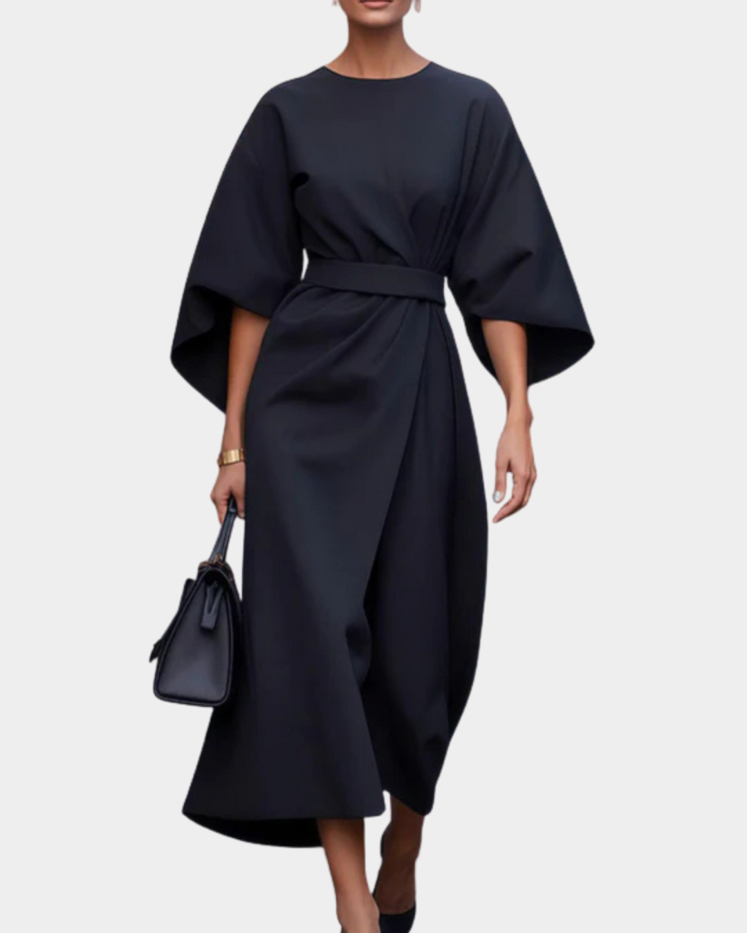 Maria | Elegant Sommarklänning Med Flödande Siluett