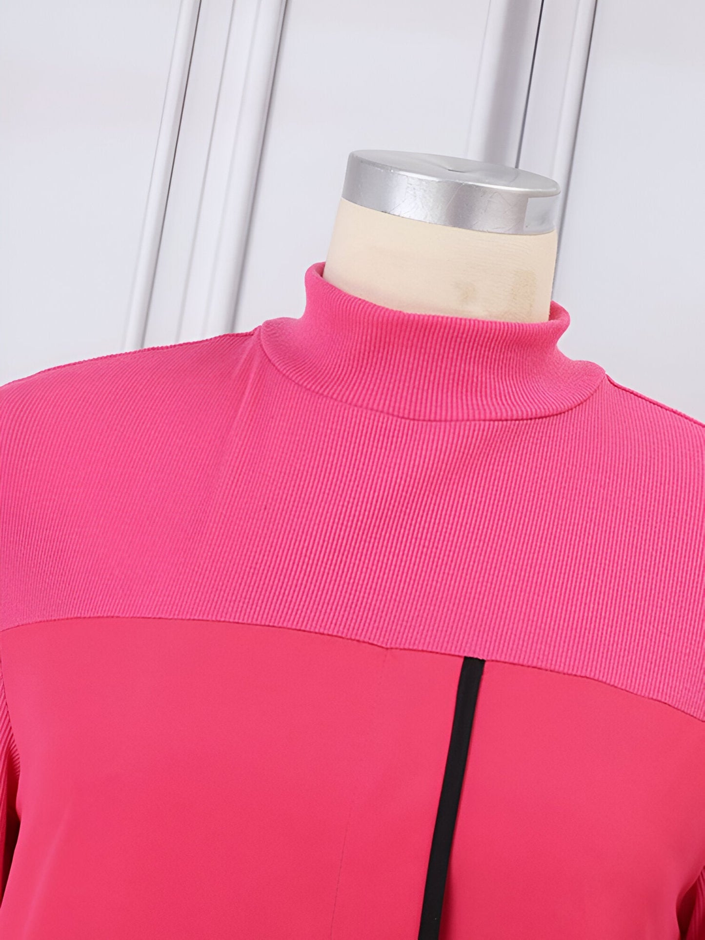 Elfriede |Vintageinspirerad stickad klänning i färgblock