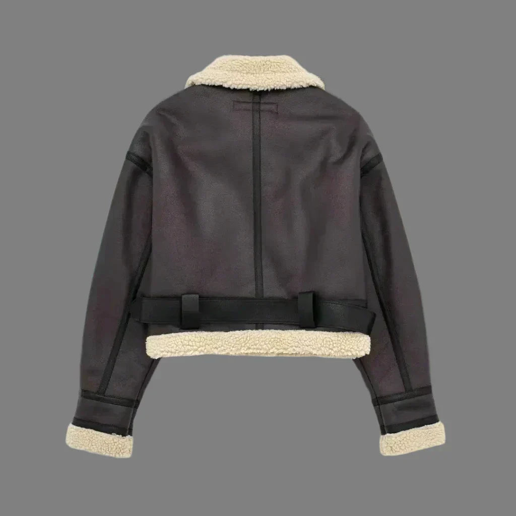 Danae | Moderiktig & Elegant Läderjacka för Damer