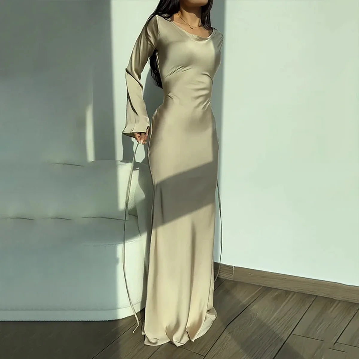 Mara - Elegant långärmad klänning