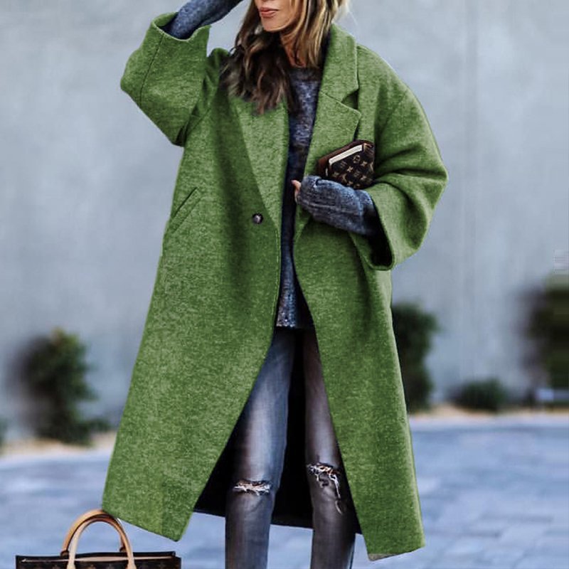 Catalina | Överdimensionerad Lång Trenchcoat med Knappar