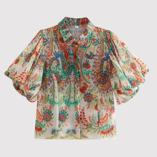 Rosalie - Blus med modetryc