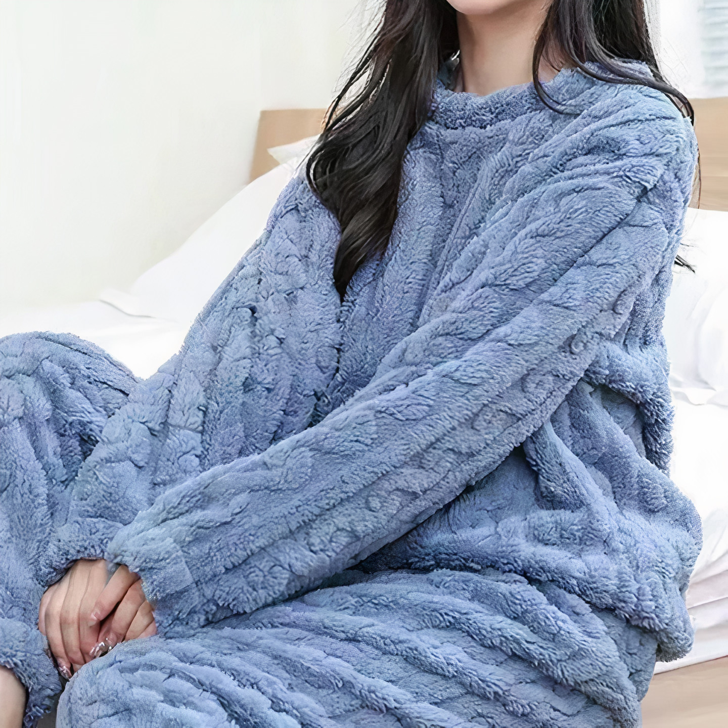 Sylvia - Pyjamasset i tjock sammet