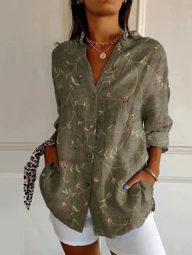 Livia | Tidlösa Elegans – Slanka 3D Designer Skjorta för Casual Stil
