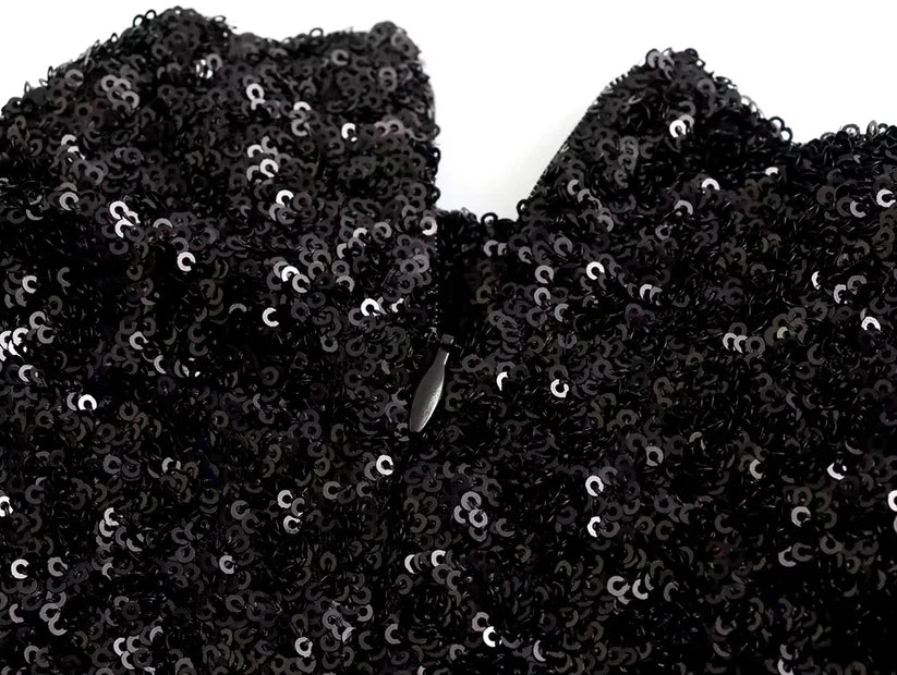 Isabelle | Glittrande paljettklänning för fest och kvällselegans