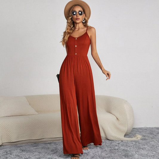 Tansy - Jumpsuit med V-ringning